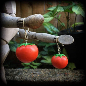 Tomato earrings-Tomatoe earrings