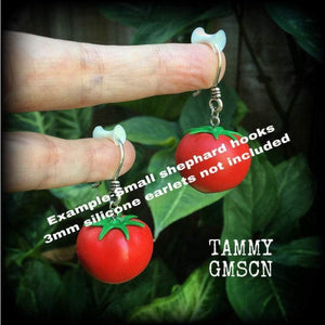 Tomato earrings-Tomatoe earrings