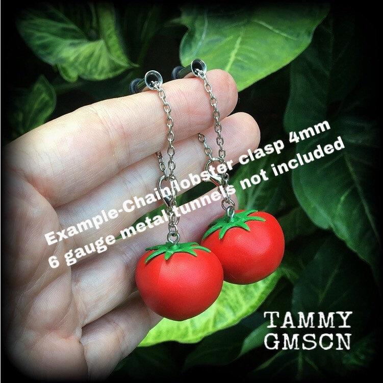 Tomato earrings-Tomatoe earrings