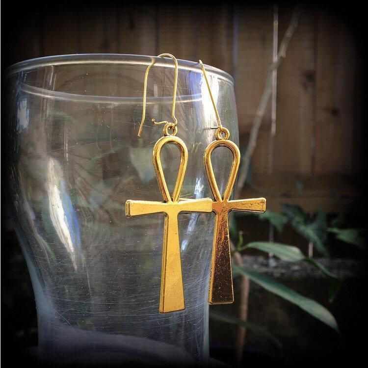 Ankh earrings-Egyptian earrings