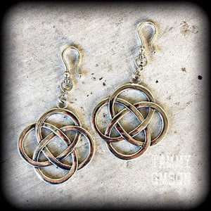 Celtic knot earrings-Infinity knot earrings