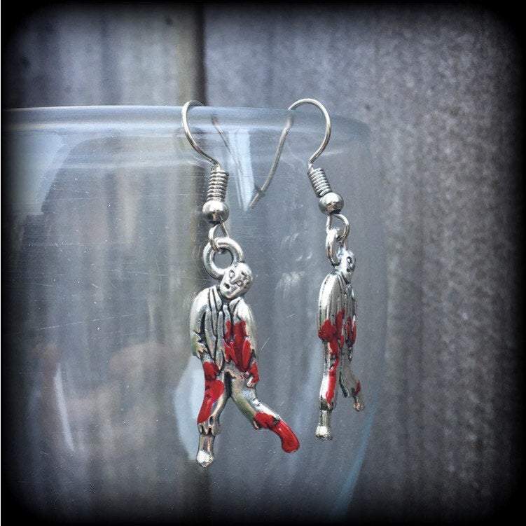 Zombie earrings-Halloween earrings