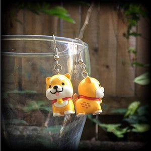 Shiba Inu earrings-Kawaii dog earrings