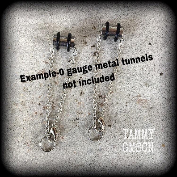 DIY chains for tunnel dangles 8mm 0 gauge