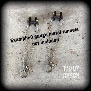 DIY chains for tunnel dangles 8mm 0 gauge