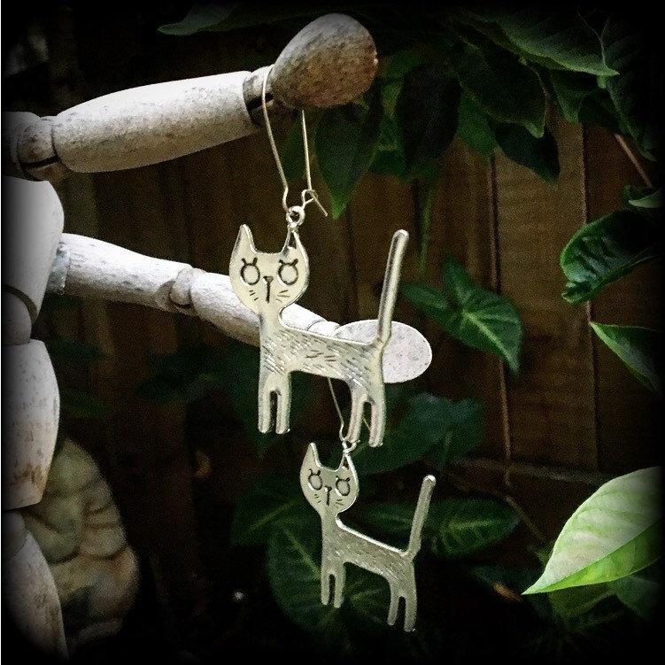 Cat earrings-Crazy Cat Lady earrings