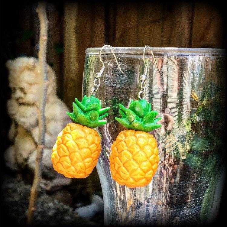 Pineapple earrings