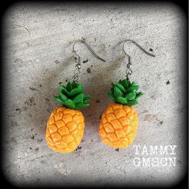 Pineapple earrings