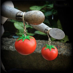 Tomato earrings-Tomatoe earrings