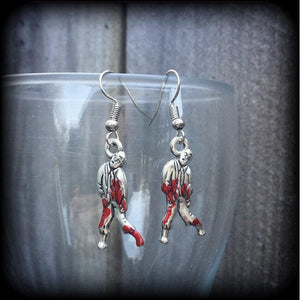 Zombie earrings-Halloween earrings