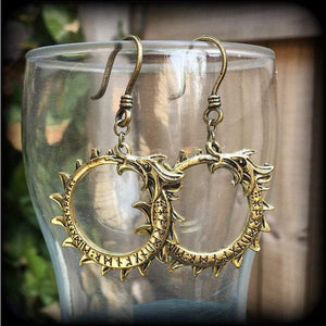 Ouroboros earrings-Dragon earrings