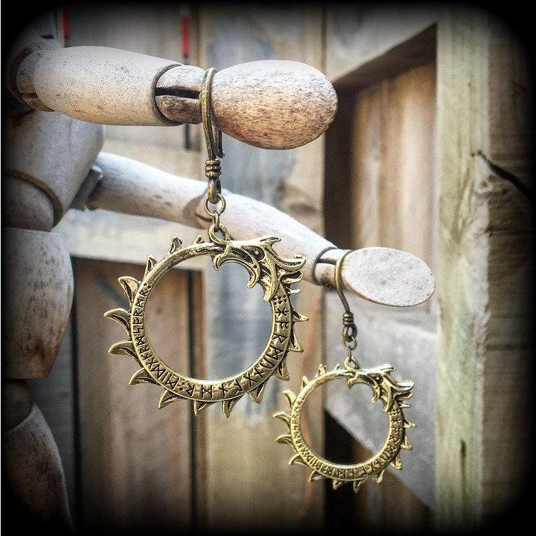 Ouroboros earrings-Dragon earrings