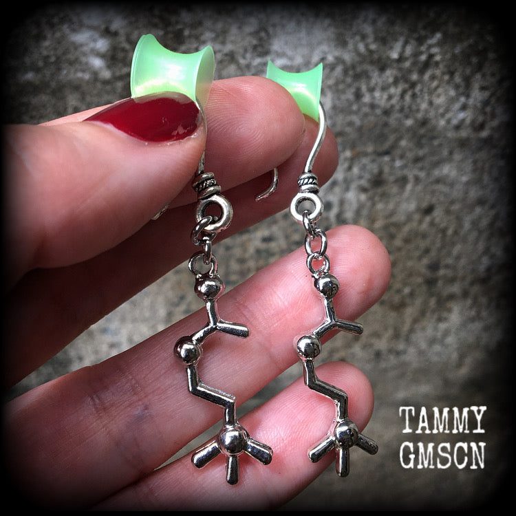 Dream molecule earrings-Acetylcholine earrings