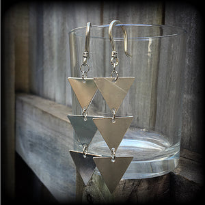 Geometric earrings-Triangle earrings