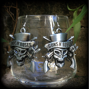 Guns N' Roses earrings-Hard rock earrings