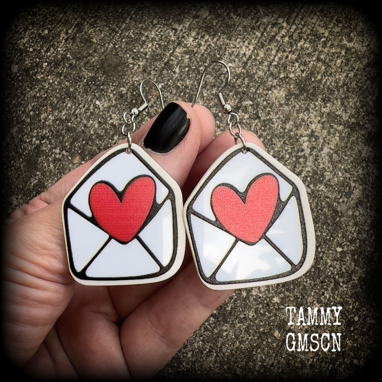 Love letter earrings