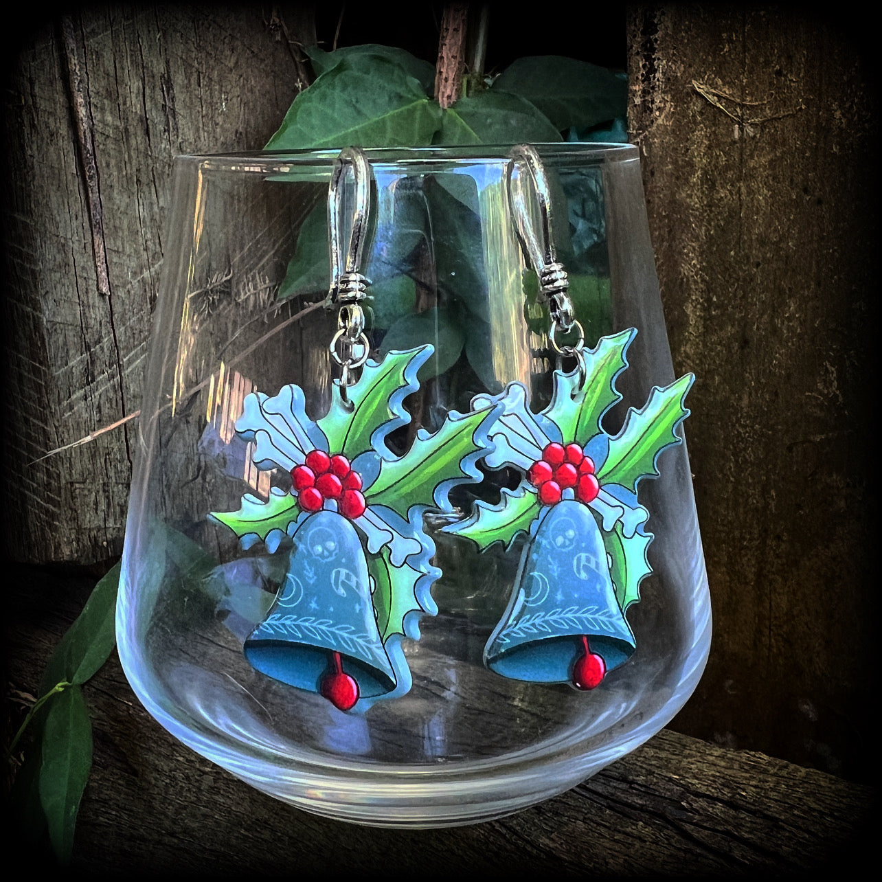 Christmas earrings-Jingle bells earrings