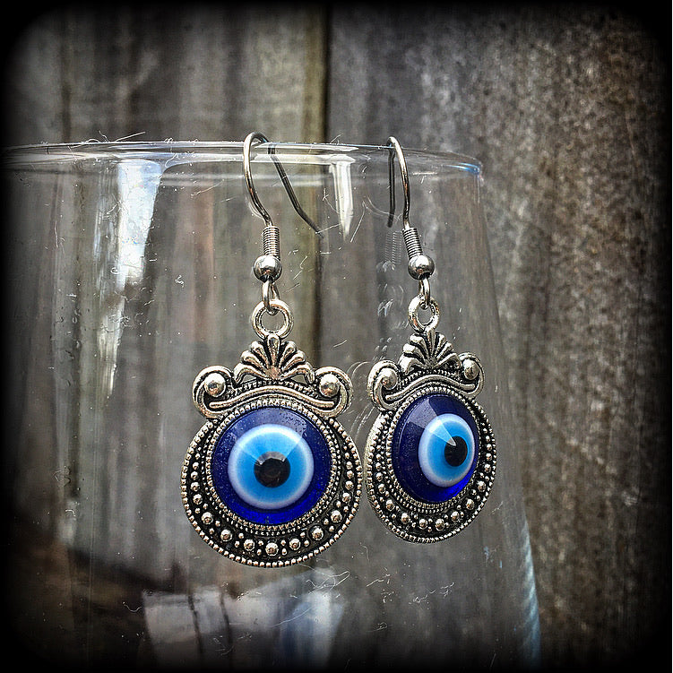 Evil eye earrings-Esoteric earrings