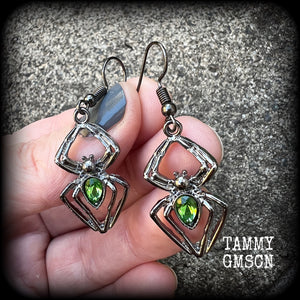 Spider earrings-Arachnid earrings