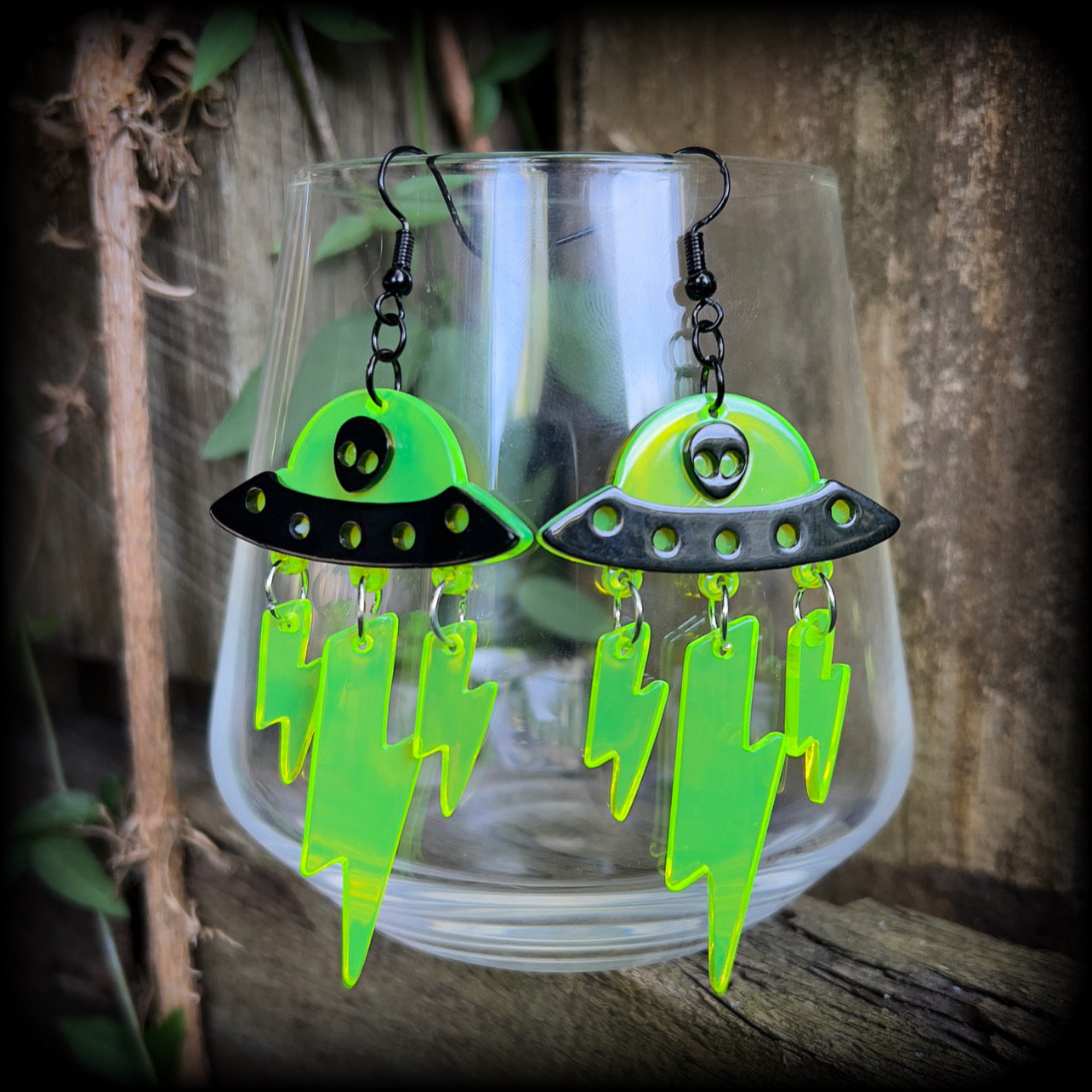 UFO earrings-Alien abduction