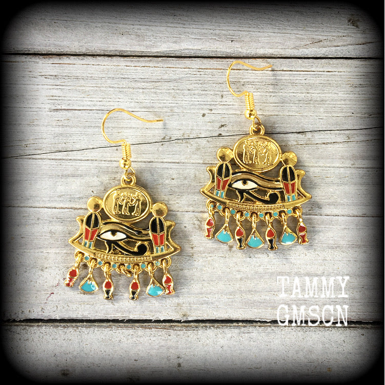 Eye of Udjat earrings-Eye of Wedjat earrings