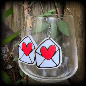 Love letter earrings