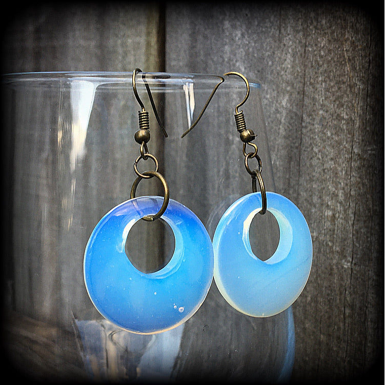 Opalite earrings-Moonstone earrings