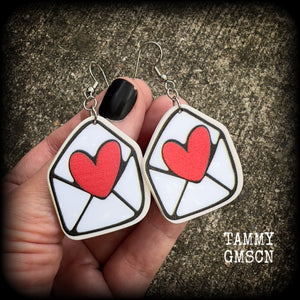 Love letter earrings