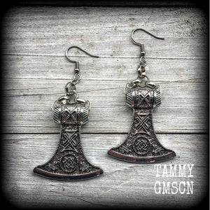 Viking axe earrings 