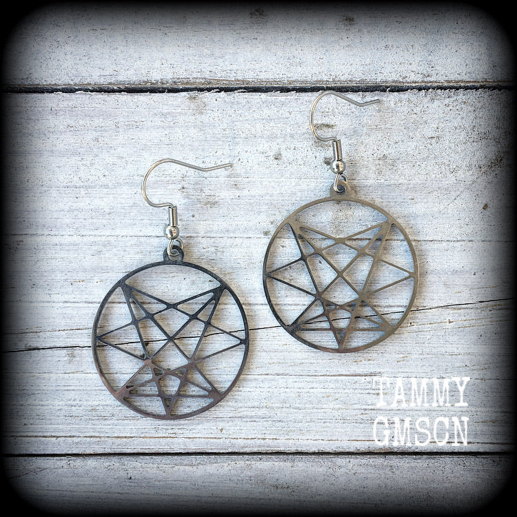 Order of the Nine Angels sigil earrings