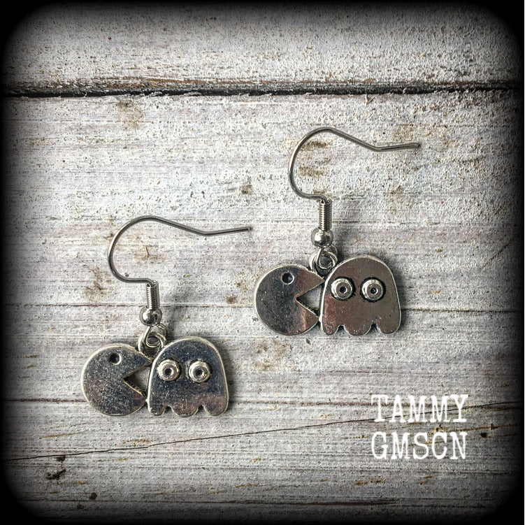 Pacman earrings 