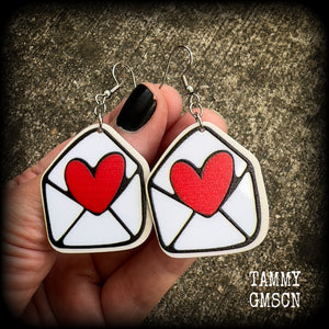 Love letter earrings