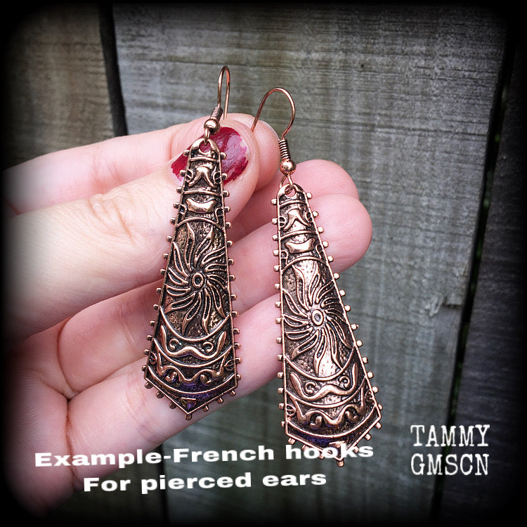 Sun goddess earrings-Ishtar earrings