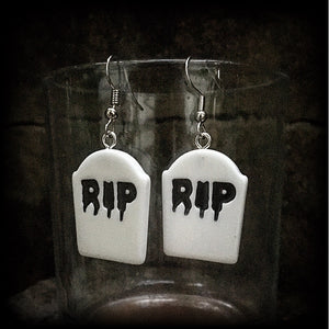 Tombstone earrings-Halloween earrings