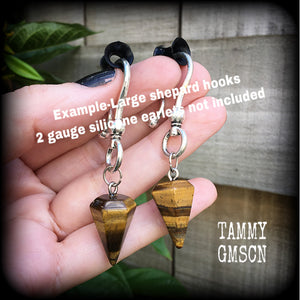 Tigers Eye earrings