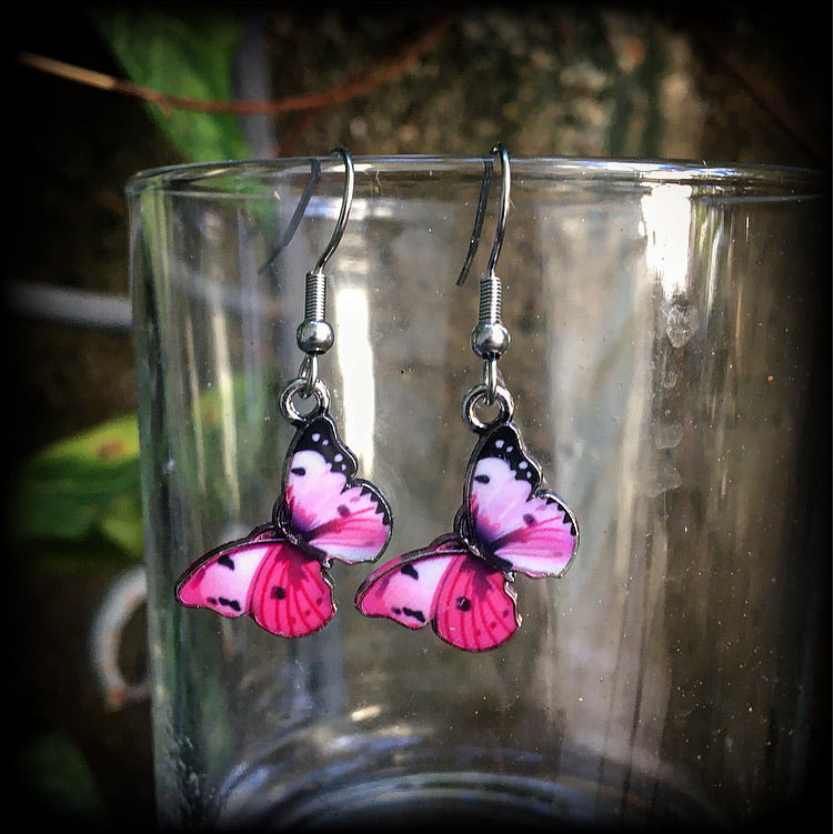 Butterfly earrings-Butterfly jewelry