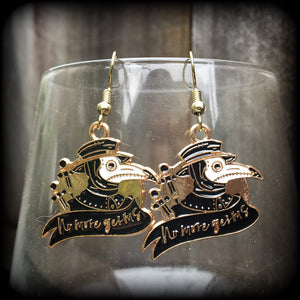 Plague Doctor earrings-Halloween earrings