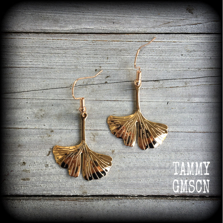 Ginkgo earrings