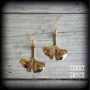 Ginkgo earrings