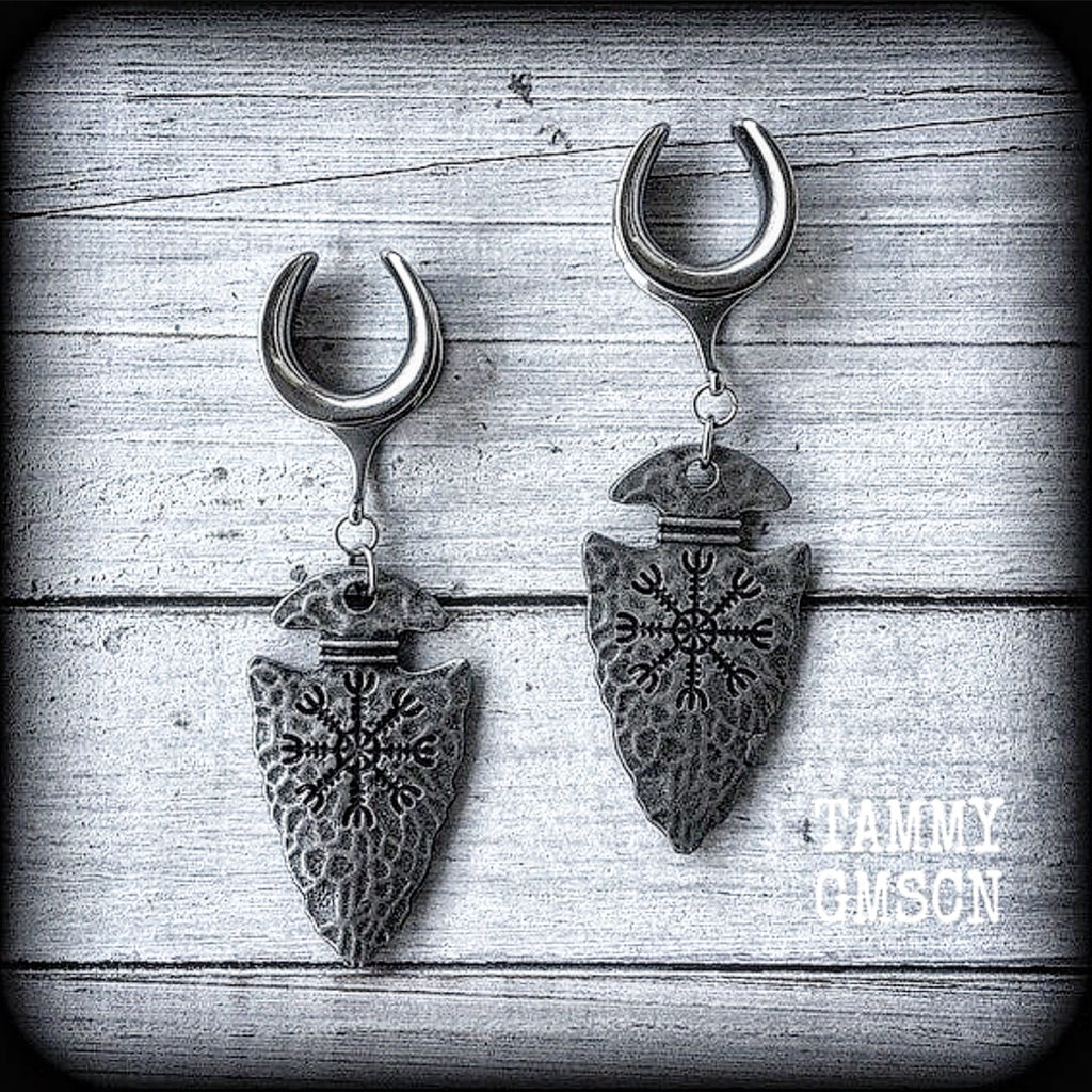 Viking gauged earrings