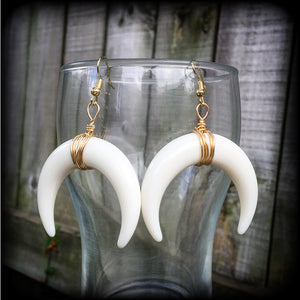 Artemis earrings-Double Horn earrings