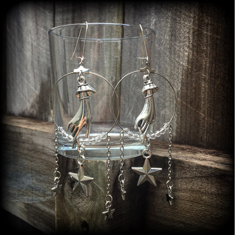 The Star-Tarot card earrings