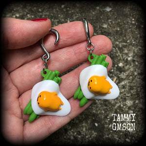 Gudetama earrings