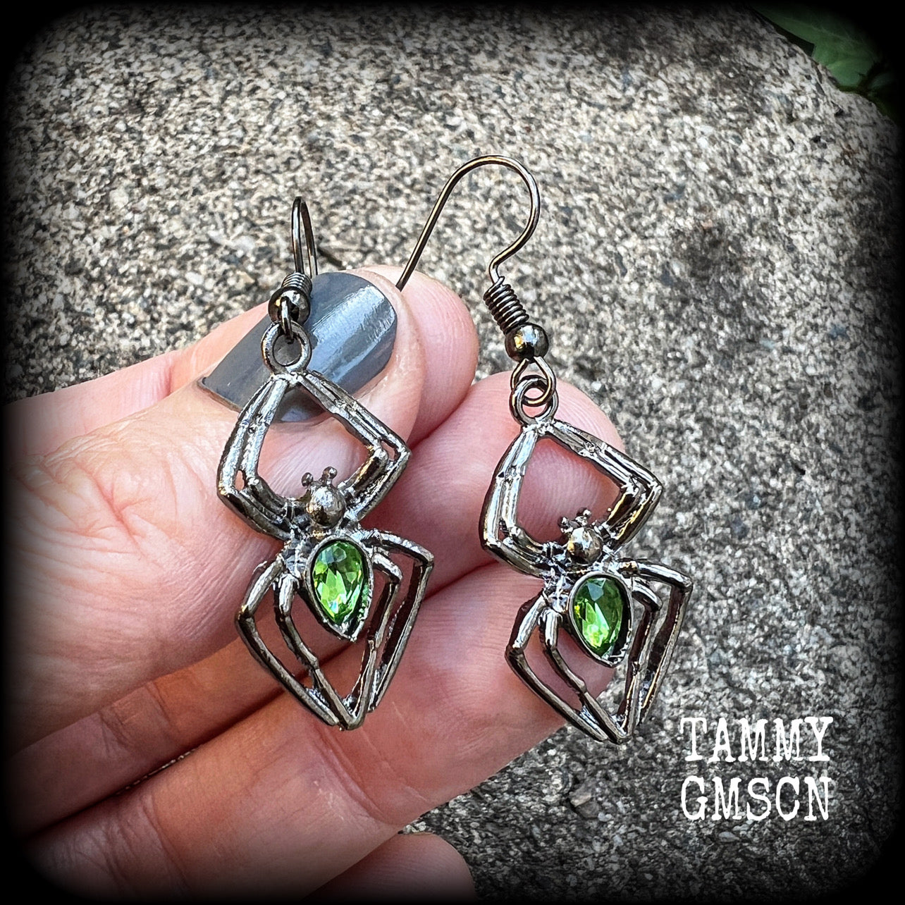 Spider earrings-Arachnid earrings