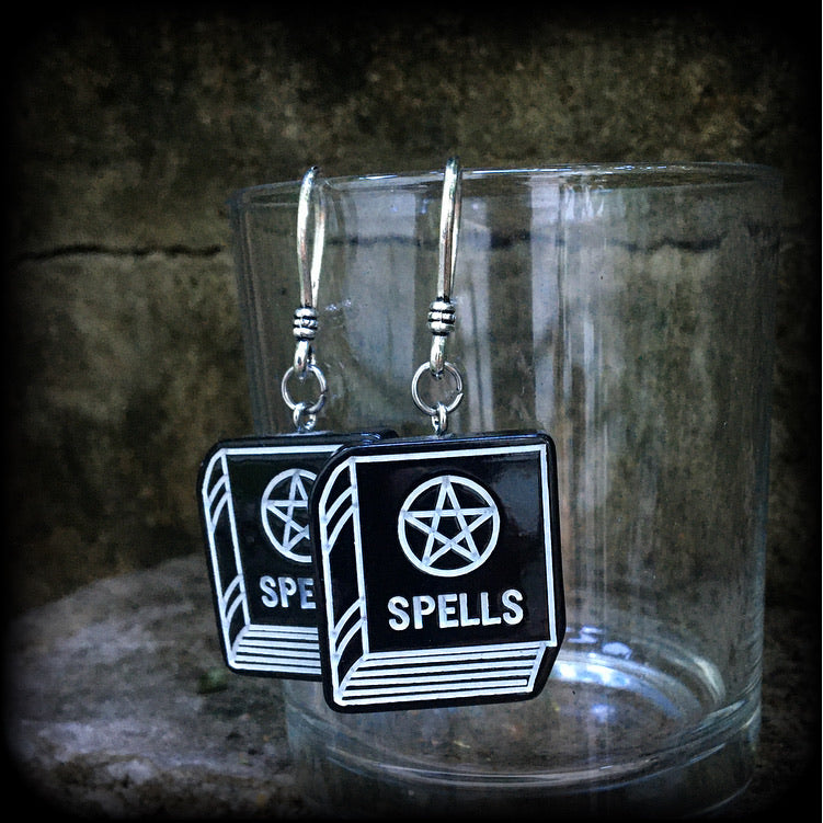 Book of shadows-Spell book earrings