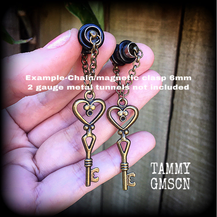 Steampunk key earrings-Industrial earrings