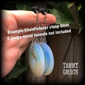 Opalite earrings-Gemstone earrings