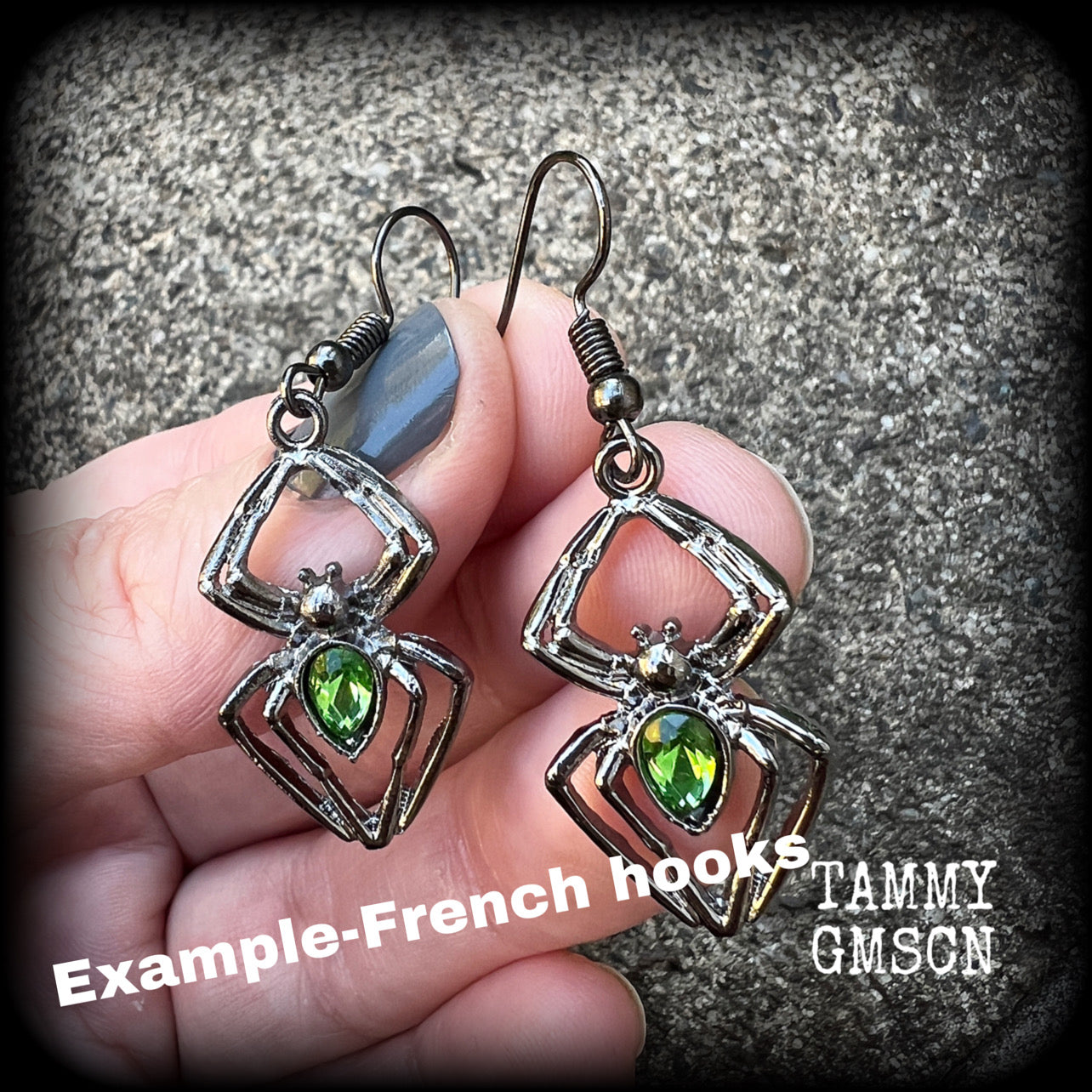 Spider earrings-Arachnid earrings