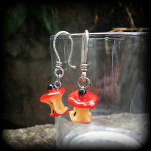 Apple earrings-Retro fruit ear hangers