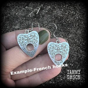 Ouija earrings-Planchette earrings